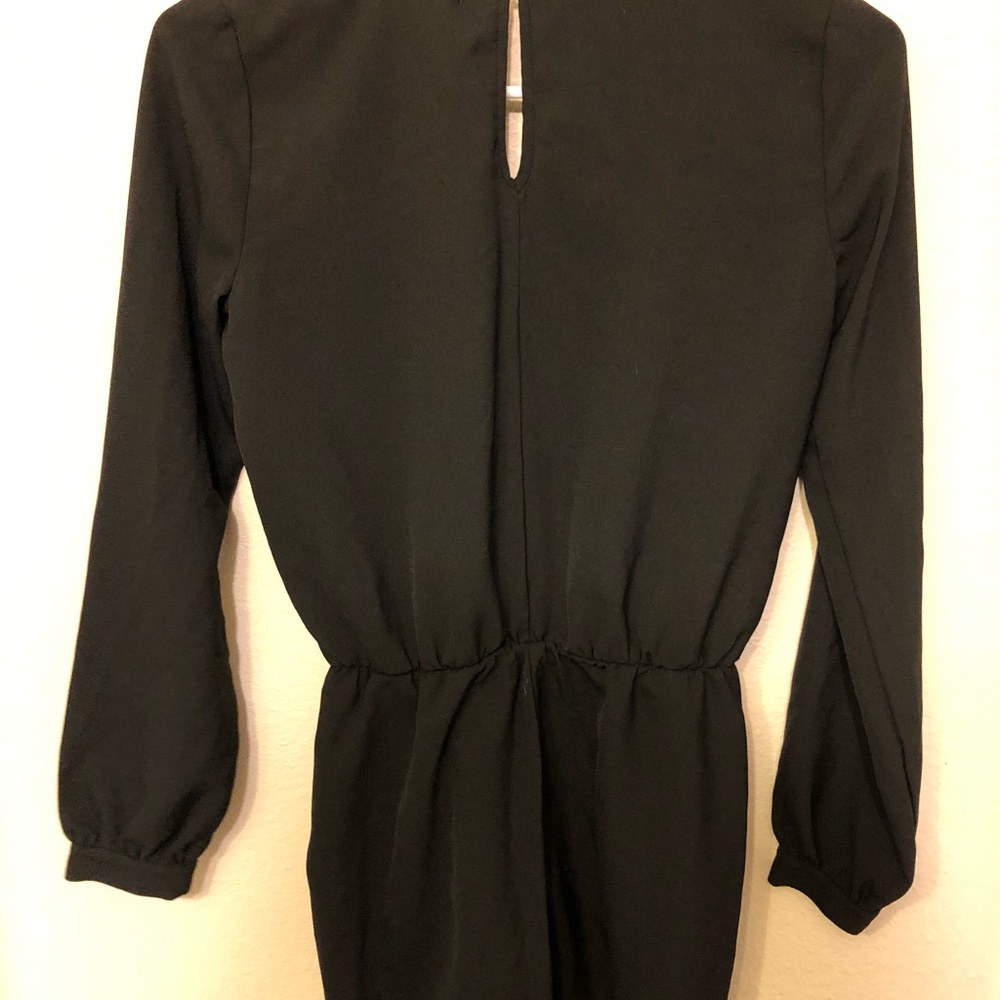 Black Romper Long-Sleeve